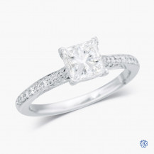 Tacori 18kt White Gold 1.00ct Diamond Dantela Engagement Ring