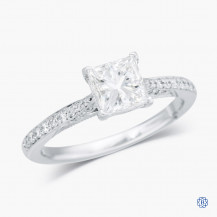 Tacori 18kt White Gold 1.00ct Diamond Dantela Engagement Ring