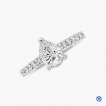 14k white gold 0.81ct diamond engagement ring