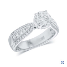 18kt White Gold Lady's 1.13ct Diamond Engagement Ring
