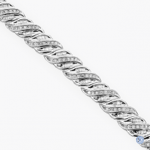 10k white gold diamond bracelet