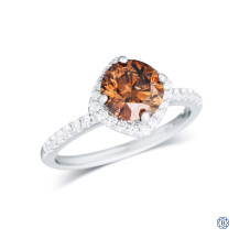 19kt White Gold 1.42ct Brown Diamond Engagement Ring