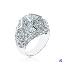 14kt White Gold Multi-Cut Diamond Ring