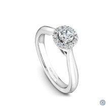Noam Carver Studio 14kt White Gold Halo Engagement Ring