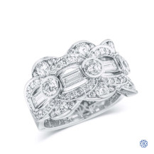 Tacori 18kt white gold diamond ring