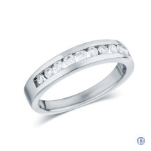 19kt White Gold Wedding Band