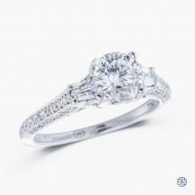 Christopher Designs Crisscut Diamond Engagement Ring