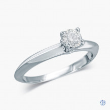 Hearts on Fire 18k White Gold 0.33ct Diamond Solitaire Engagement Ring