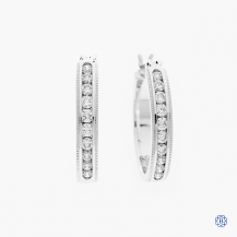 Hearts on Fire 18kt white gold diamond earrings