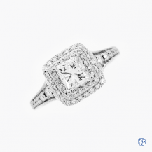 18k gold 1.01ct diamond engagement ring