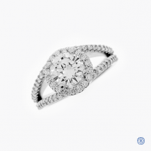 14k white gold 1.24ct diamond engagement ring