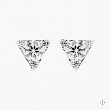 Hearts on Fire 18kt white gold diamond stud earrings