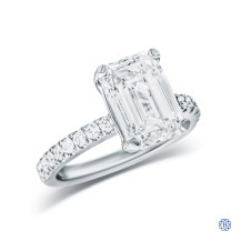 14kt White Gold 4.05ct Lab Created Diamond Engagement Ring