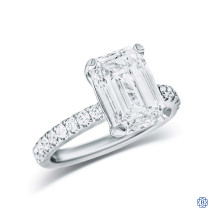 14kt White Gold Lab-Created 4.05ct Diamond Engagement Ring