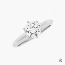 18k white gold 1.17ct diamond solitaire engagement ring