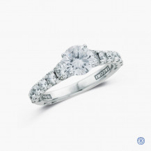 Tacori Classic Crescent 18k white gold 1.02ct diamond engagement ring