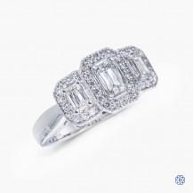 Christopher Designs Crisscut Diamond Engagement Ring