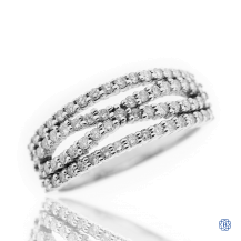 14kt White Gold Lady's 0.65ct Diamond Wedding Band