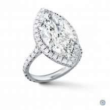 18kt White Gold 5.37ct Diamond Engagement Ring