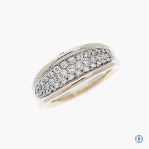 14kt yellow and white gold diamond ring