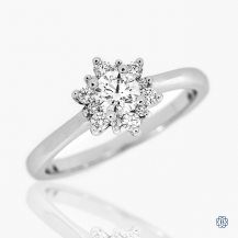 Hearts on Fire 18k white gold 0.33ct diamond engagement ring