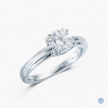 platinum Lazare Kaplan 1.01ct diamond engagement ring