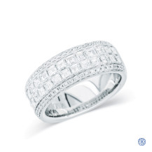 Simon G Platinum Diamond Ring