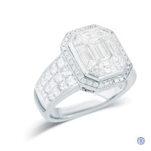 18kt White Gold Simon G 0.52ct Diamond Ring