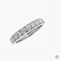 14k white gold 1.00ctw diamond band