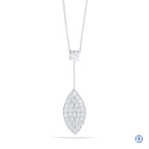 14-18kt White Gold Lady's Diamond Pendant and Chain