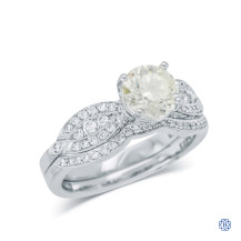 Tacori 18kt White Gold 1.12ct Diamond Ribbon Engagement Ring