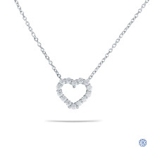Hearts on Fire 18k white gold diamond necklace