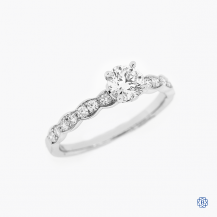 Hearts on Fire 18k white gold 0.50ct diamond engagement ring