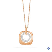 Gabriel & Co. 14kt Rose Gold Diamond Pendant