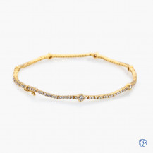 Gabriel & Co. 14kt Yellow gold diamond bracelet
