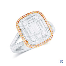 18kt White and Rose Gold Simon G Lady's 1.65ct Brilliant Cut Diamond Ring