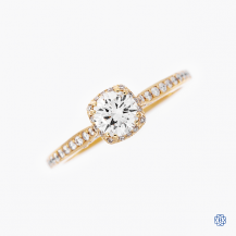 Tacori 18kt Rose Gold Dantela 0.50ct Diamond Engagement Ring