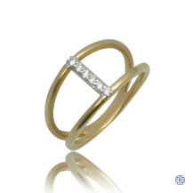 10kt Yellow Gold 0.09ct Diamond Ring