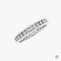 14k white gold 1.00ctw diamond eternity band