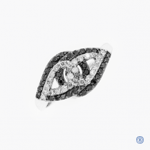 10kt White Gold 0.22ct Black Diamond Ring