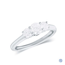 18kt White Gold Three Stone Diamond Ring