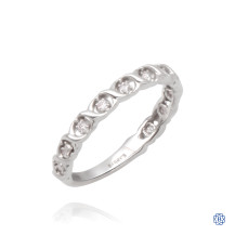 10kt White Gold Diamond Band