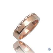 10kt Rose Gold 0.12ct Diamond Wedding Band