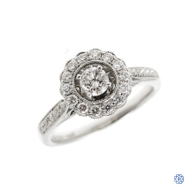 14kt white gold 0.29ct diamond Noam Carver engagement ring