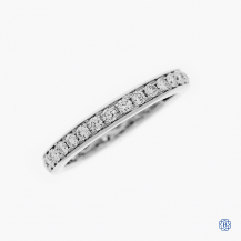 18k white gold 0.62ctw diamond eternity wedding band