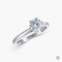 18kt White Gold Tacori Lab-Created 1.01ct Swarovski Diamond Engagement Ring