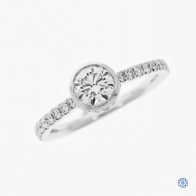 18k white gold Hearts on Fire 0.57ct diamond engagement ring