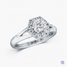 Hearts on Fire platinum 0.64ct diamond Engagement ring