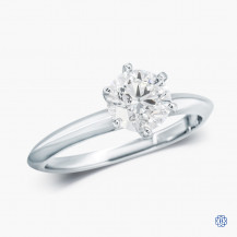 14k White Gold 1.01ct Diamond Solitaire Engagement Ring