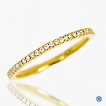 Hearts on Fire 18k yellow gold diamond eternity band